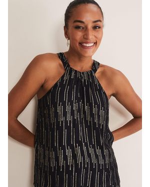 Phase Eight Eula Lurex Halterneck Top Co-Ord - Multicolour