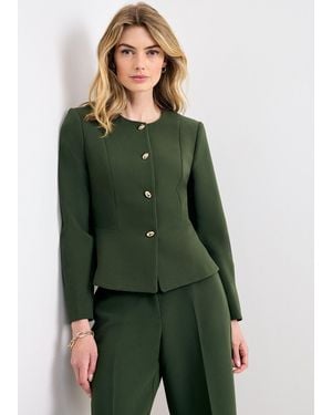Phase Eight Leonie Tailored Button Jacket - Green