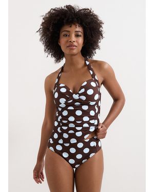Phase Eight Chocolate & Spot Tankini Bottom - Brown