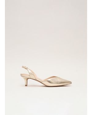 Phase Eight Kitten Heel Shoes - Natural