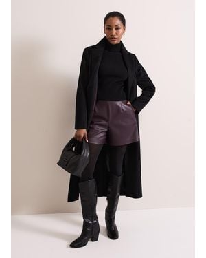 Phase Eight Aubrina Pu Short - Black