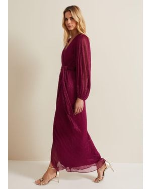 Phase Eight Brielle Wrap Maxi Dress - Red