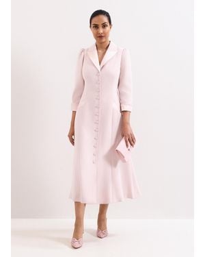 Phase Eight Petite Paloma Tux Midaxi Dress - Pink