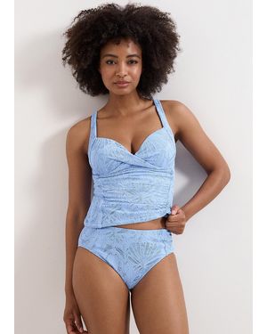Phase Eight Textured Tankini Bottom - Blue