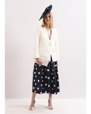 Phase Eight Tomison Twill Blazer - White