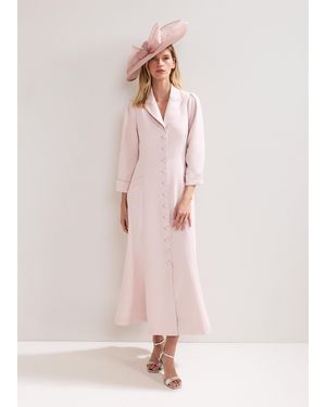 Phase Eight Paloma Tux Midi Dress - Pink