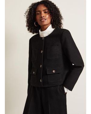 Phase Eight Ripley Boucle Jacket - Black