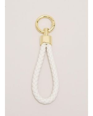 Phase Eight Plaited Loop Keyring - Natural