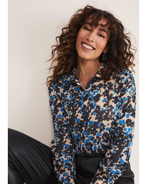 Phase Eight Nell Floral Shirt - Blue