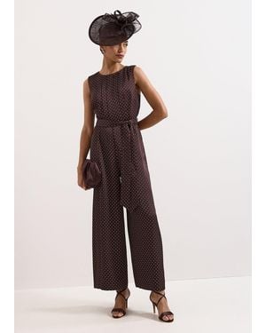 Phase Eight Petite Janine Jumpsu - Brown