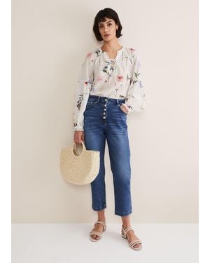 Phase Eight Karlie Straight Leg Jeans - Blue