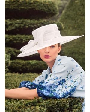 Phase Eight Bow Detail Hat - Blue
