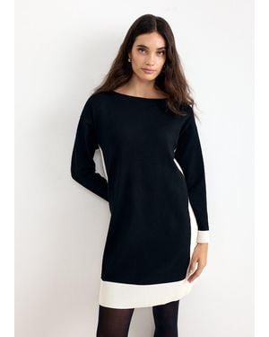 Phase Eight Mirkela Knitted Jumper Dress - Black