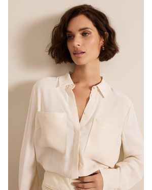Phase Eight Maya Pu Pocket Shirt - Natural