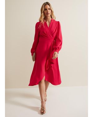 holiday dress with long sleeves Berylove Women Purple Velvet Holiday Dress Bateau Neck A-Line Formal Dress with Long Sleeves, Plum / US4 main image 1
