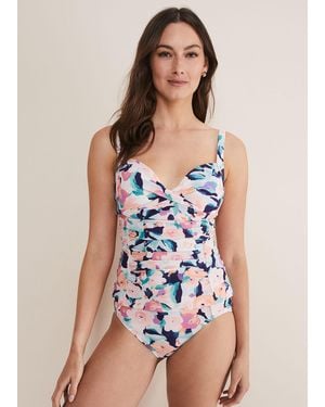 Phase Eight Charleston Floral Tankini Bottoms - White