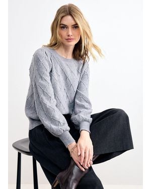 Phase Eight Nadin Embellished Knit Jumper - Grey