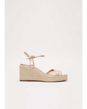 Phase Eight Leather Espadrille - Natural