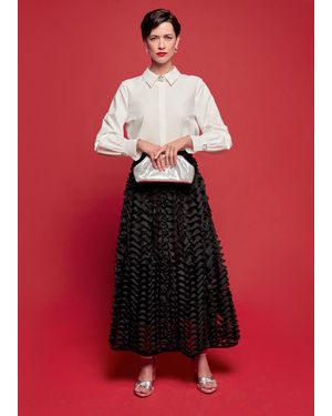 Phase Eight Talis Textured Midi Skirt