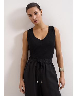 Phase Eight Mila V-Neck Vest - Black