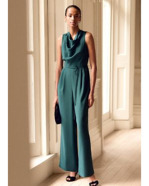 Phase Eight Monique Cowl Neck Jumpsuit - Green