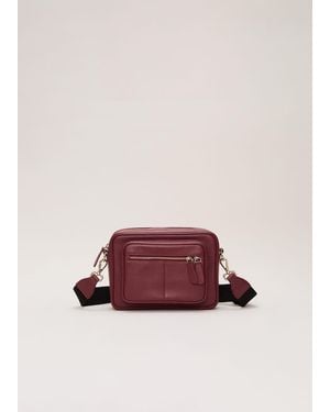 Phase Eight Leather Cross Body Bag - Red
