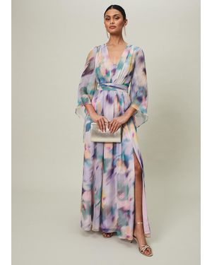 Phase Eight Selene Printed Maxi Dress - White