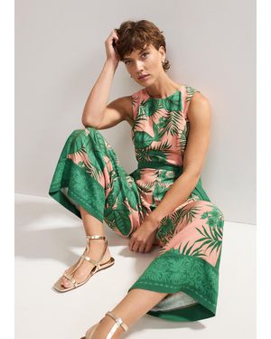 Phase Eight Cyra Palm Print Jumpsuit - Green