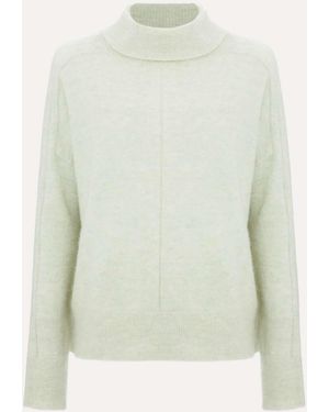 Phase Eight Jordan Alpaca Funnel Neck Jumper - Green