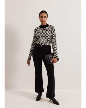 Phase Eight Petite Olivia Bootcut Jean - Black