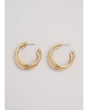 Phase Eight Triple Hoop Earrings - Natural
