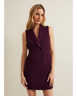 Phase Eight Lolicia Sleeveless Tux Dress - Purple