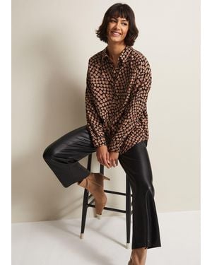 Phase Eight Darcie Heart Shirt - Natural