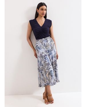 Phase Eight Adola Animal Skirt - Blue