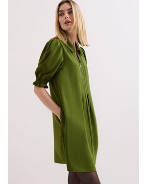 Phase Eight Candice Zip Swing Dress - Green