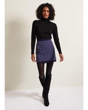 Phase Eight Nicole Geo Twin Set Skirt - Blue