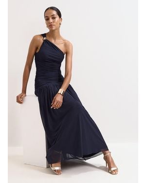Phase Eight Melina One Shoulder Maxi Dress - Blue