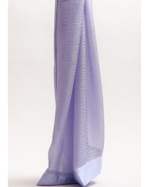 Phase Eight Satin Trim Scarf - Purple
