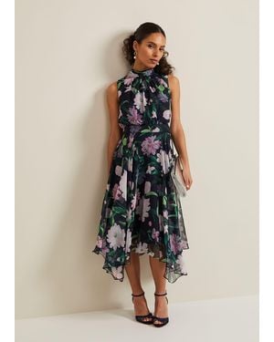 Phase Eight Petite Lucinda Floral Dress - Natural