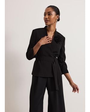 Phase Eight Sophin Corsage Jacket - Black