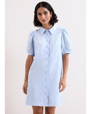 Phase Eight Candice Linen Mini Dress - White