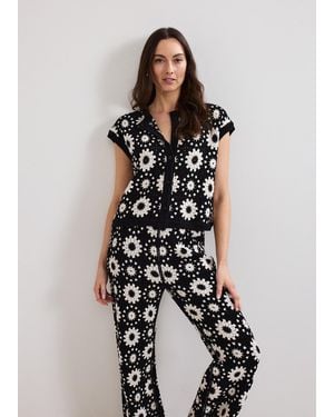 Phase Eight Maggie Crochet Waistcoat - Black