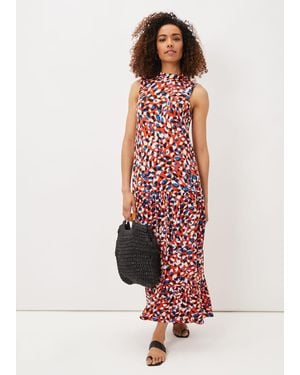 Phase Eight Kamilla High Neck Printed Maxi Dress - Multicolour