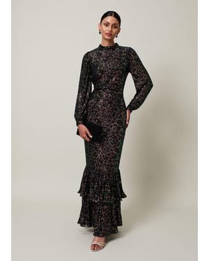Phase Eight Celeste Sequin Maxi Dress - Multicolour