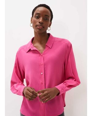Phase Eight Marleigh Silk Shirt - Pink