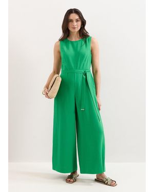 Phase Eight Marta Sleeveless Wide Leg Jumpsuit - Green