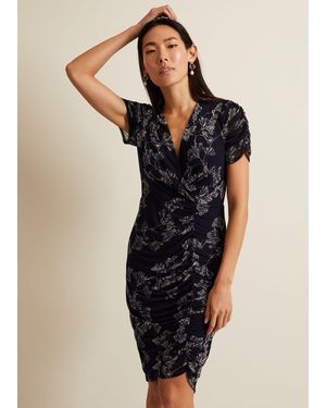 Phase Eight Remi Floral Mesh Dress - Multicolour
