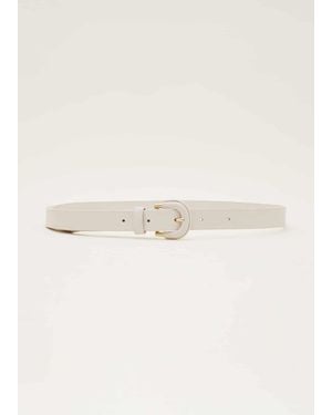 Phase Eight Self Covered Leather Waist Belt - Natural