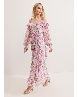 Phase Eight Sarah Floral Maxi Dress - Pink