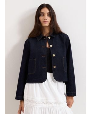 Phase Eight Indira Denim Jacket - Blue